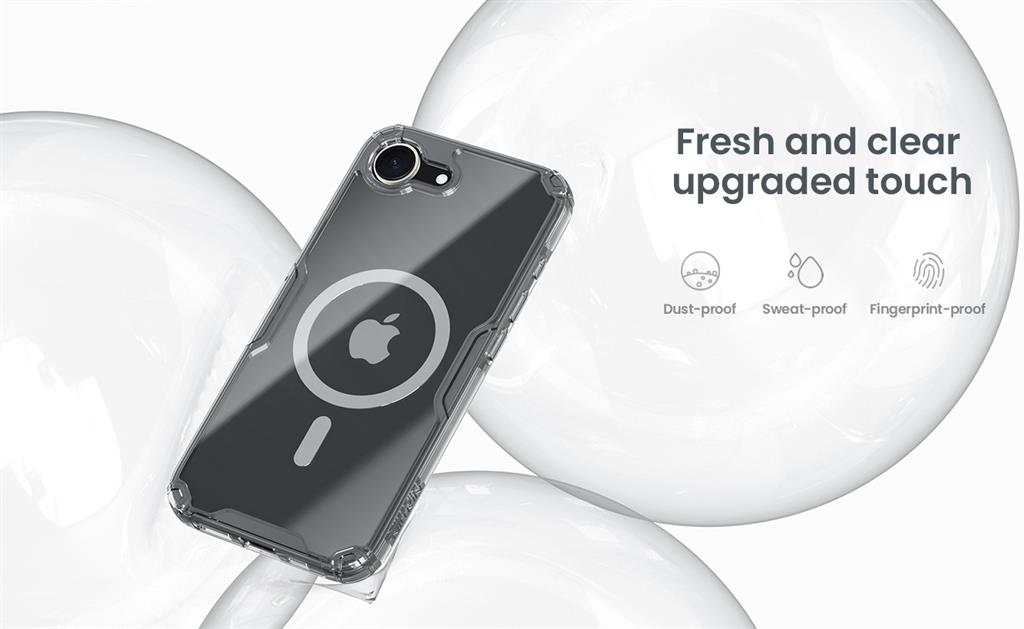 Apple iPhone 16e Nillkin Camshield S magsafe hátlap tok (Fehér)