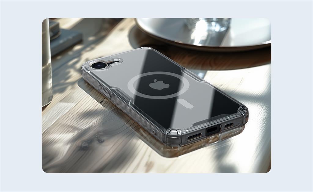 Apple iPhone 16e Nillkin Camshield S magsafe hátlap tok (Fehér)