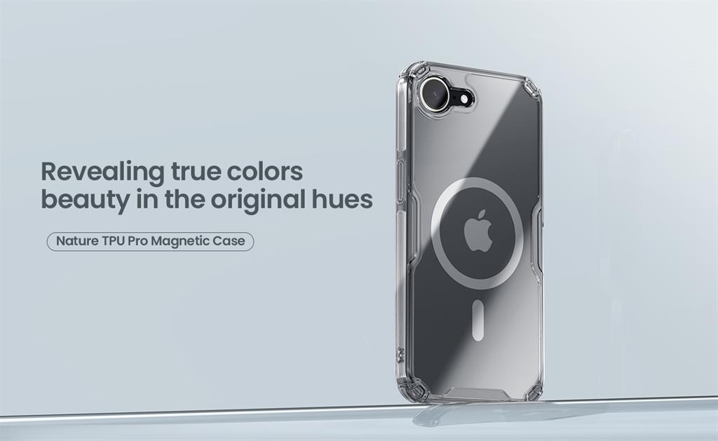 Apple iPhone 16e Nillkin Camshield S magsafe hátlap tok (Fehér)