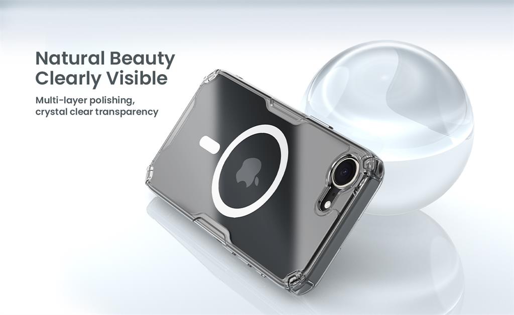 Apple iPhone 16e Nillkin Camshield S magsafe hátlap tok (Fehér)