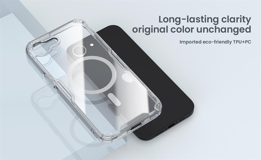 Apple iPhone 16e Nillkin Camshield S magsafe hátlap tok (Fehér)
