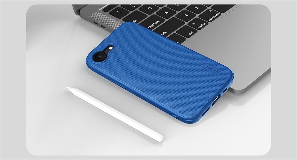 Apple iPhone 16e Nillkin Lenswing magsafe hátlap tok (Fekete)