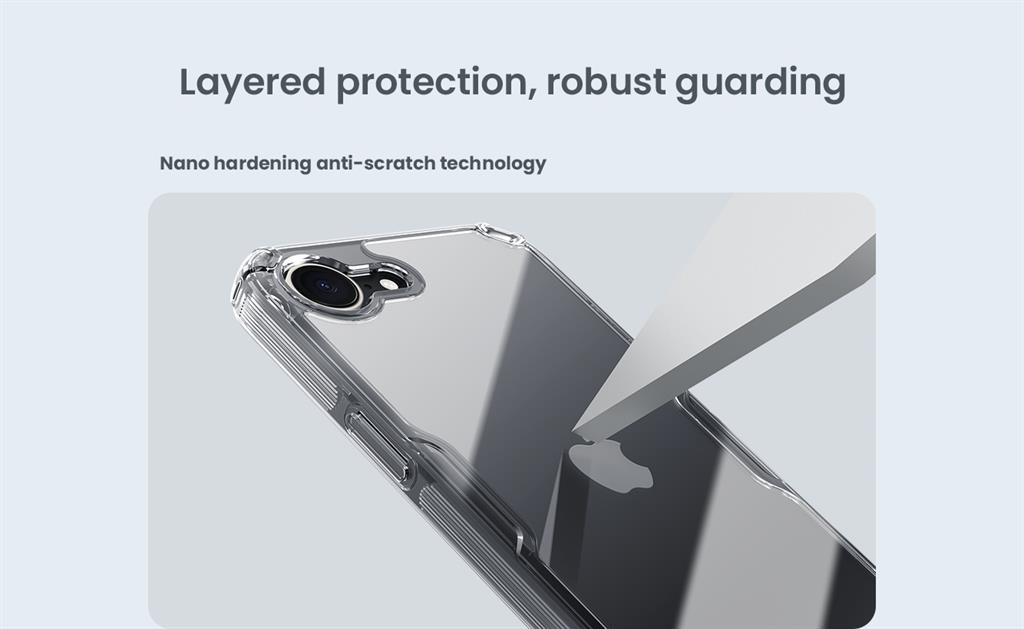 Apple iPhone 16e Nillkin nature pro hátlap tok (Fehér)