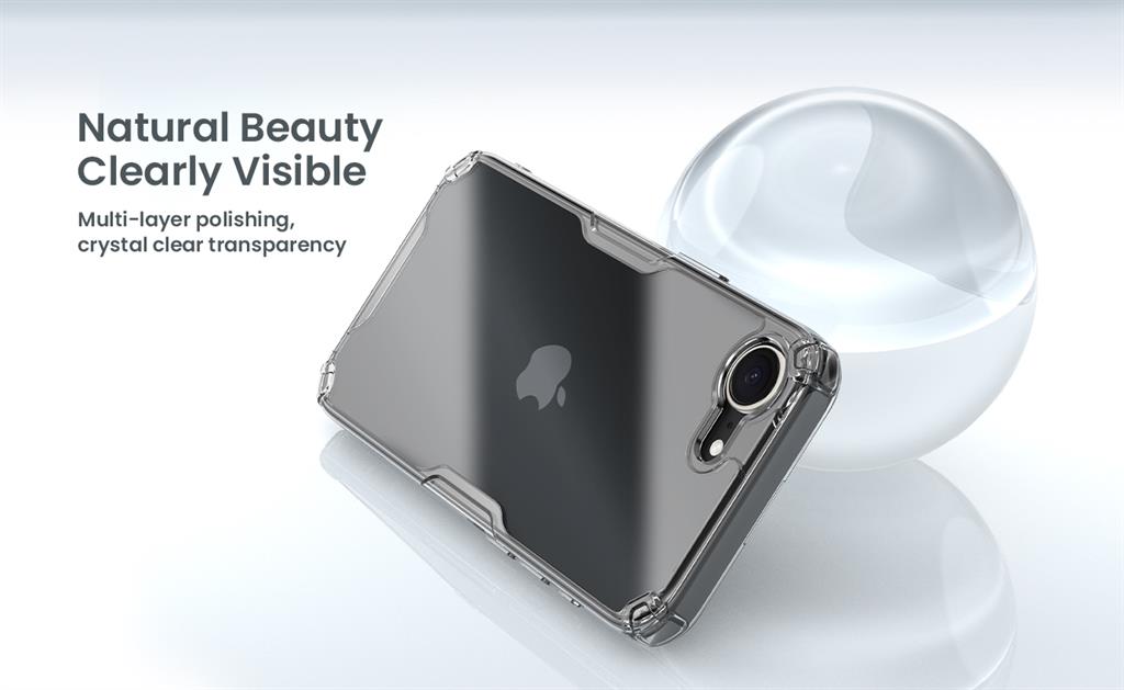 Apple iPhone 16e Nillkin nature pro hátlap tok (Fehér)