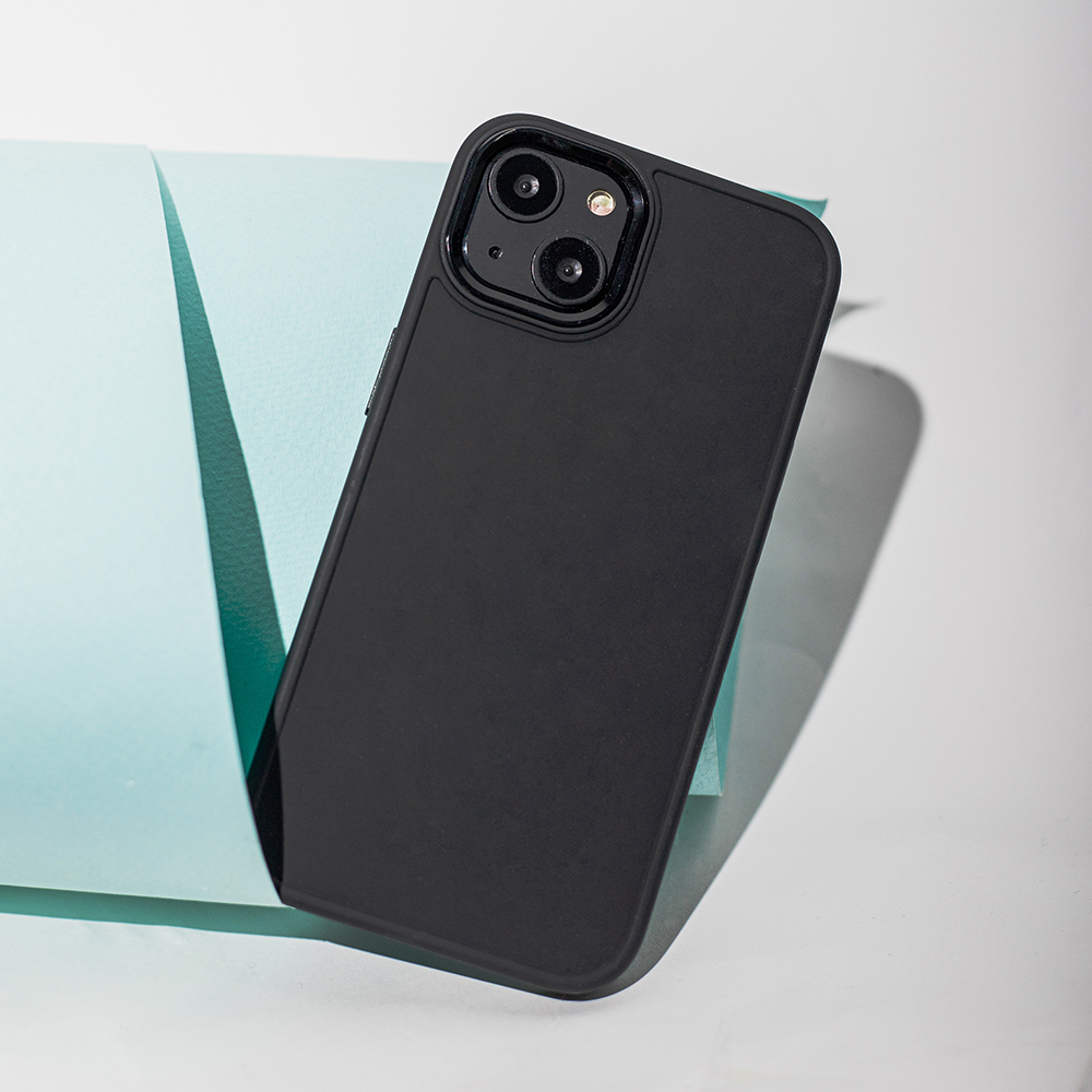 Apple iPhone 16e Satin hátlap tok (Fekete)
