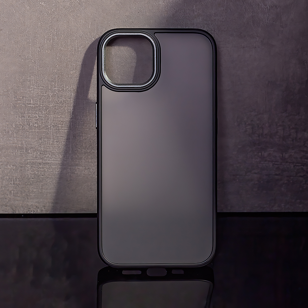 Apple iPhone 16e Satin matt hátlap tok (Fekete)