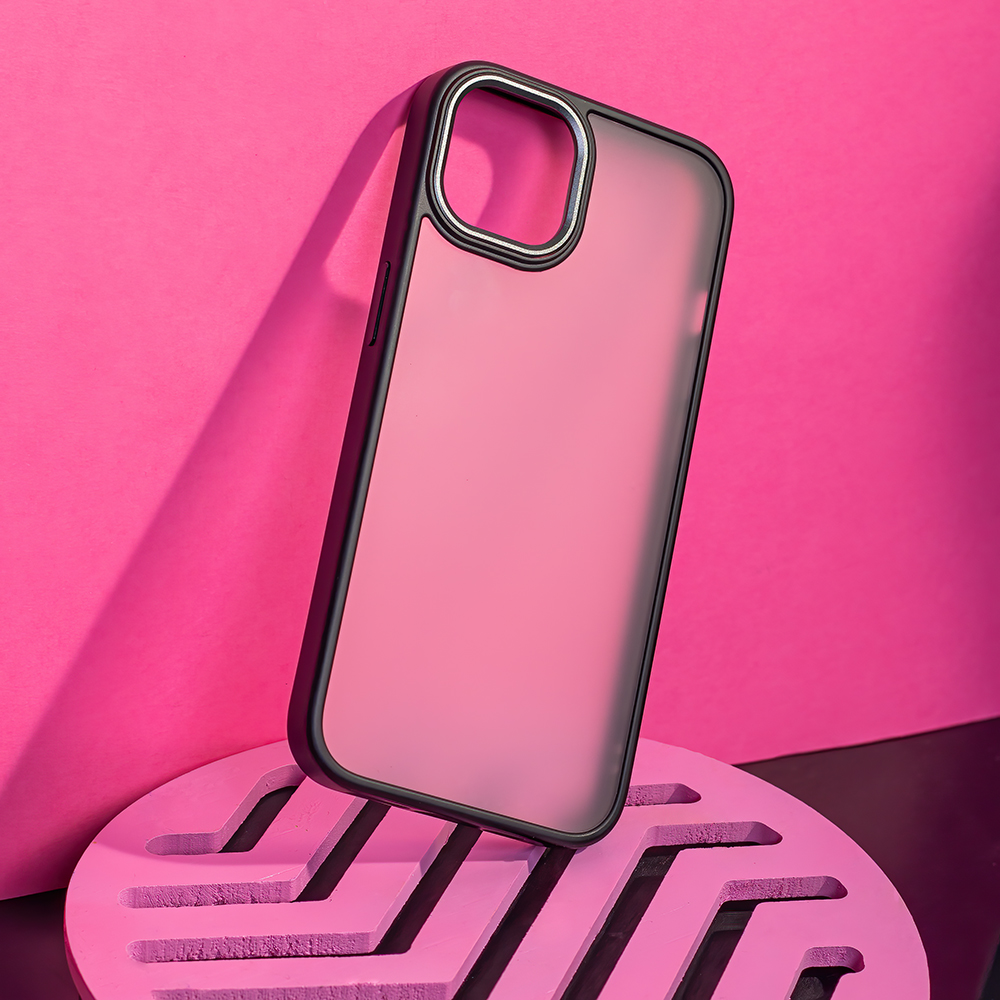 Apple iPhone 16e Satin matt hátlap tok (Fekete)