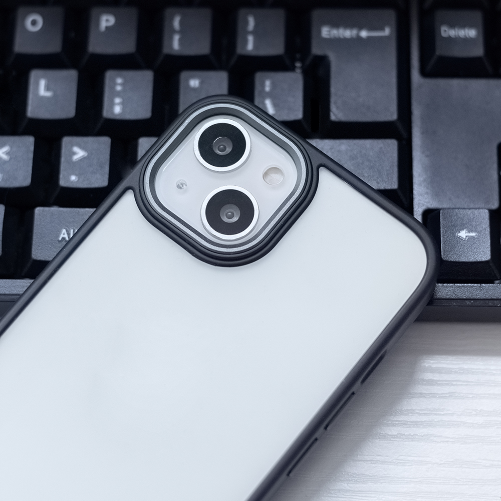 Apple iPhone 16e Satin matt hátlap tok (Fekete)