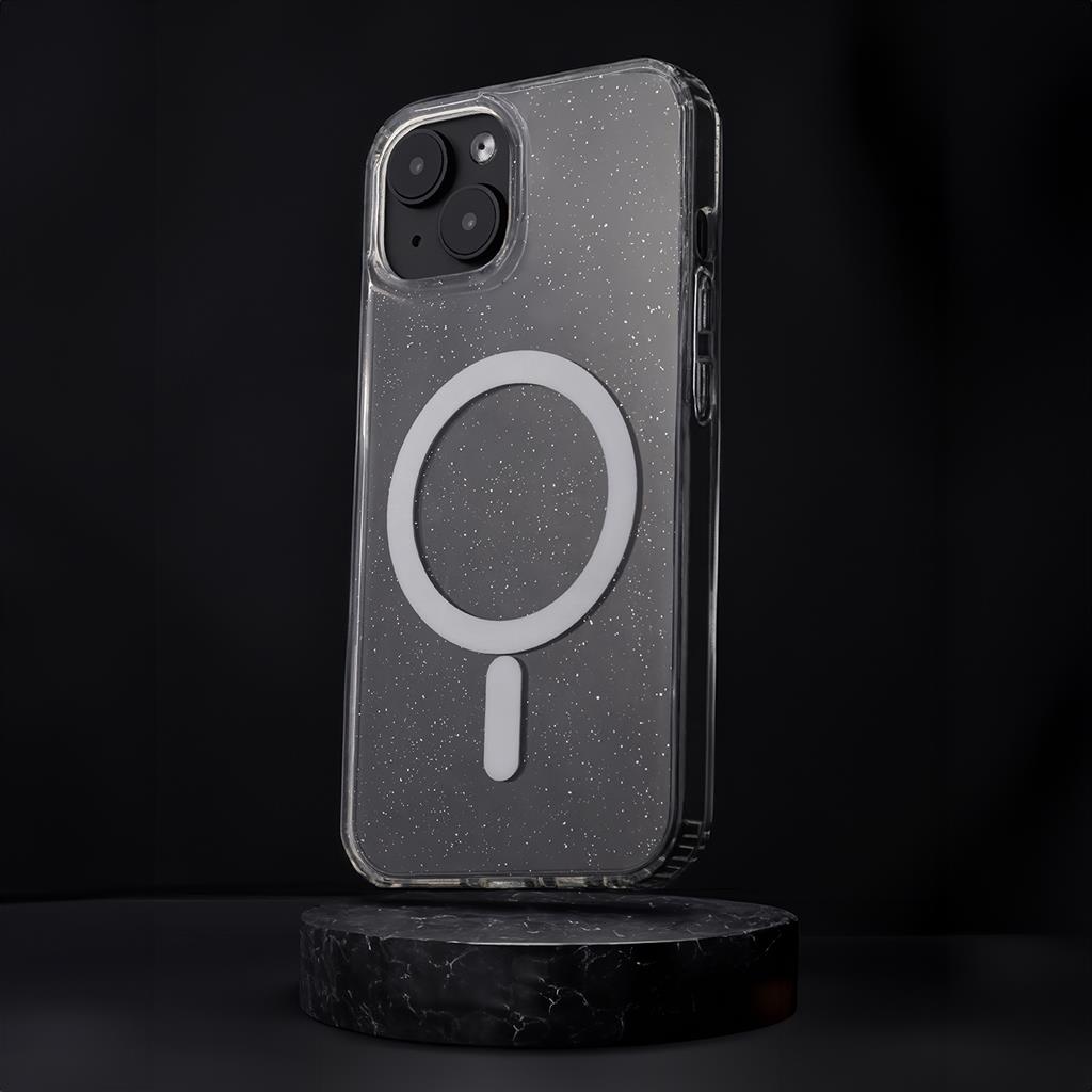 Apple iPhone 16e Shine MagSafe hátlap tok (Átlátszó)