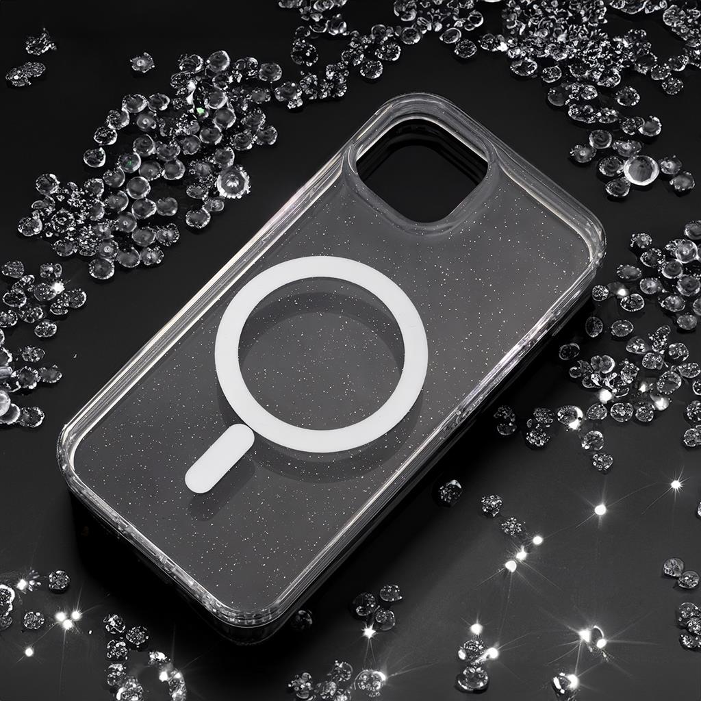 Apple iPhone 16e Shine MagSafe hátlap tok (Átlátszó)