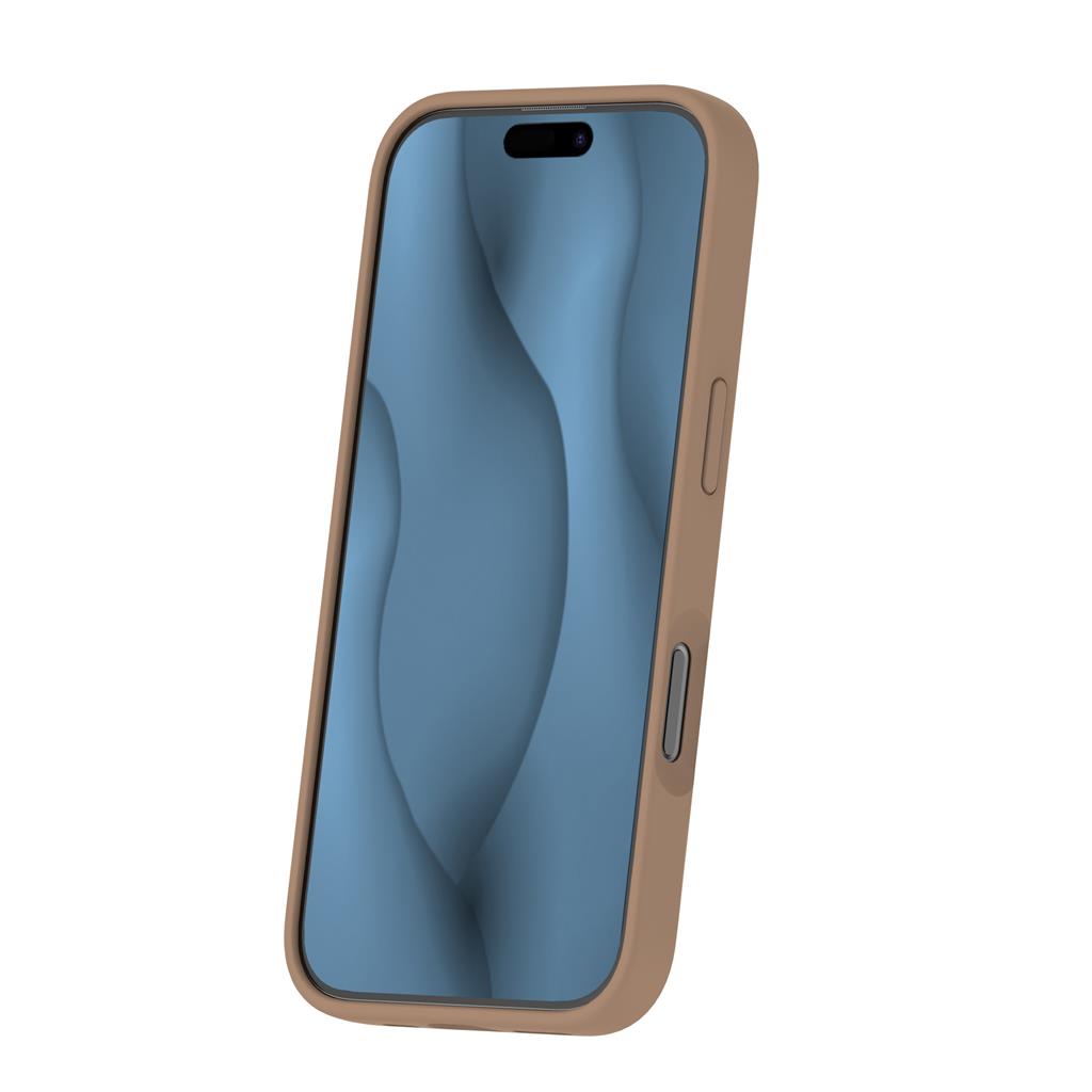 Apple iPhone 16e Silicone Thin magsafe hátlap tok (Barna)