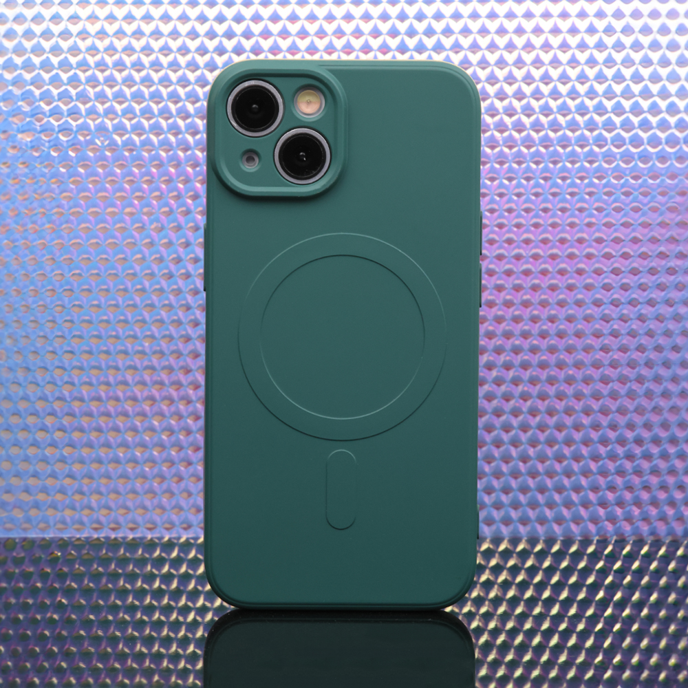 Apple iPhone 16e Simple color magsafe hátlap tok (Zöld)