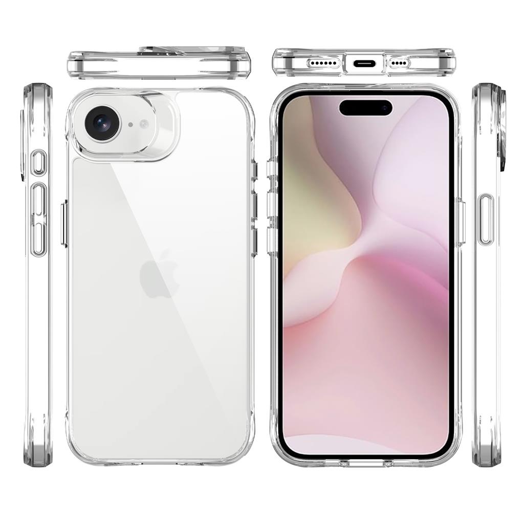 Apple iPhone 16e TOKO Pure hátlap tok (Átlátszó)