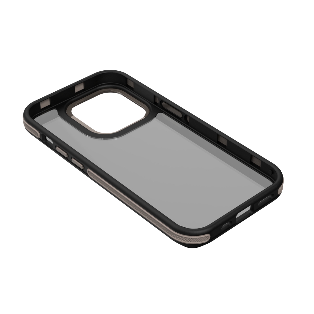 Apple iPhone 16e TOKO Pure rainbow hátlap tok (Fekete)