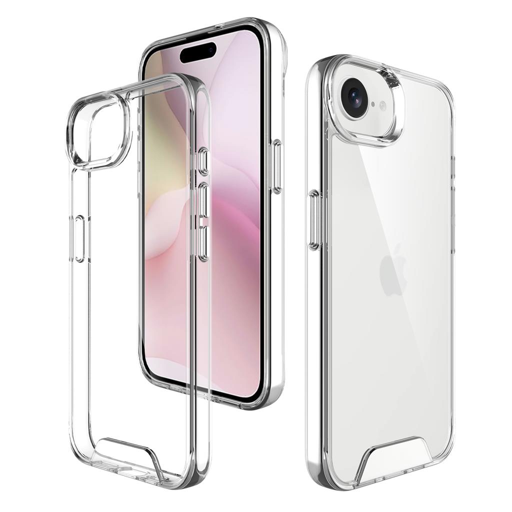 Apple iPhone 16e TOKO Space hátlap tok (Átlátszó)