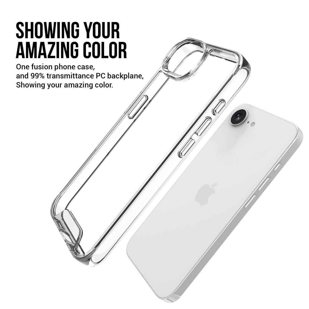 Apple iPhone 16e TOKO Space hátlap tok (Átlátszó)