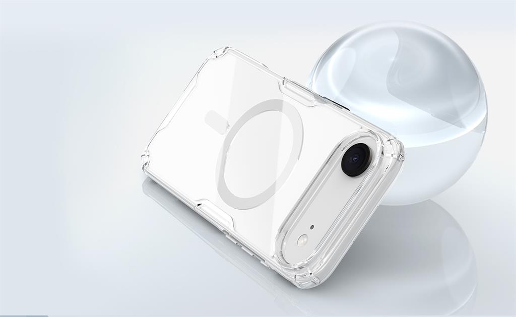 Apple iPhone 17 Air Nillkin Camshield S magsafe hátlap tok (Fehér)