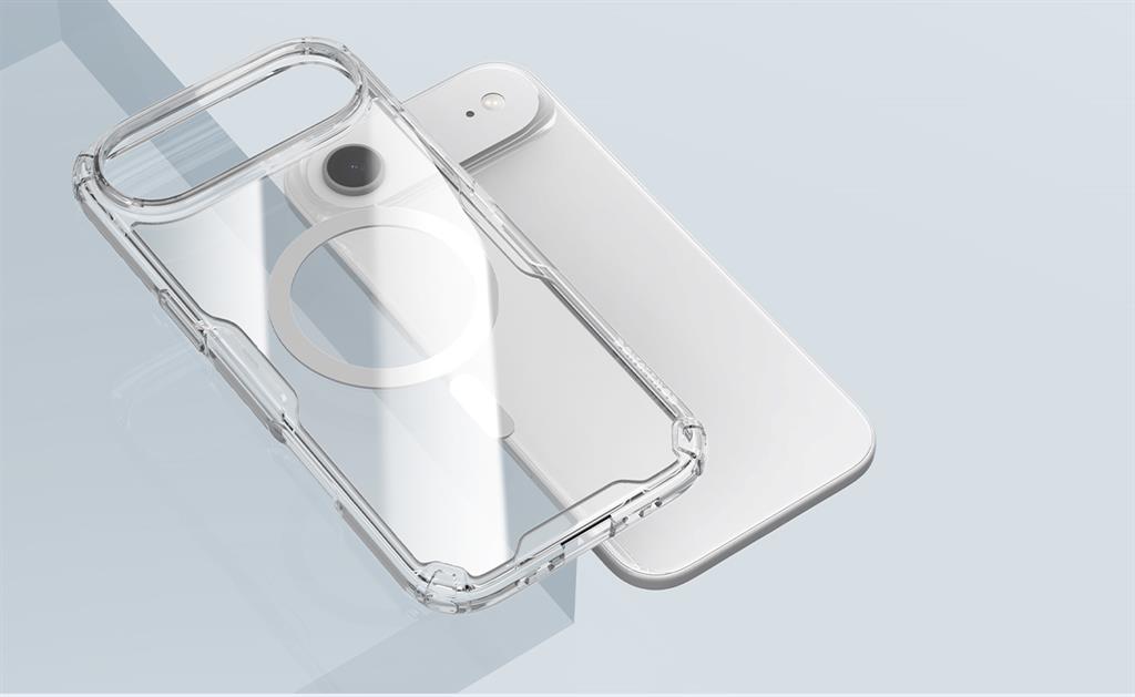 Apple iPhone 17 Air Nillkin Camshield S magsafe hátlap tok (Fehér)