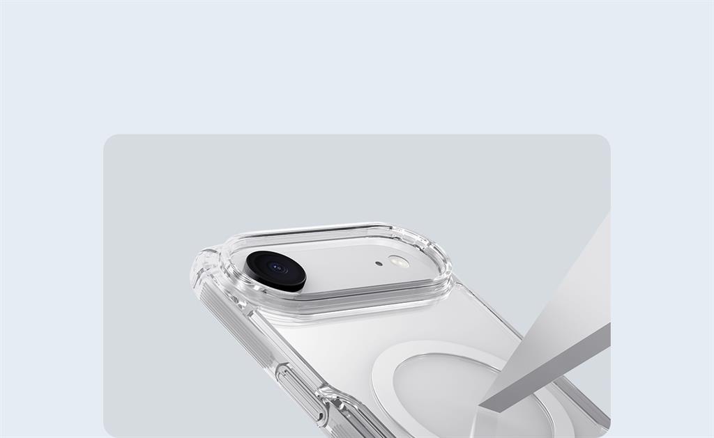 Apple iPhone 17 Air Nillkin Camshield S magsafe hátlap tok (Fekete)