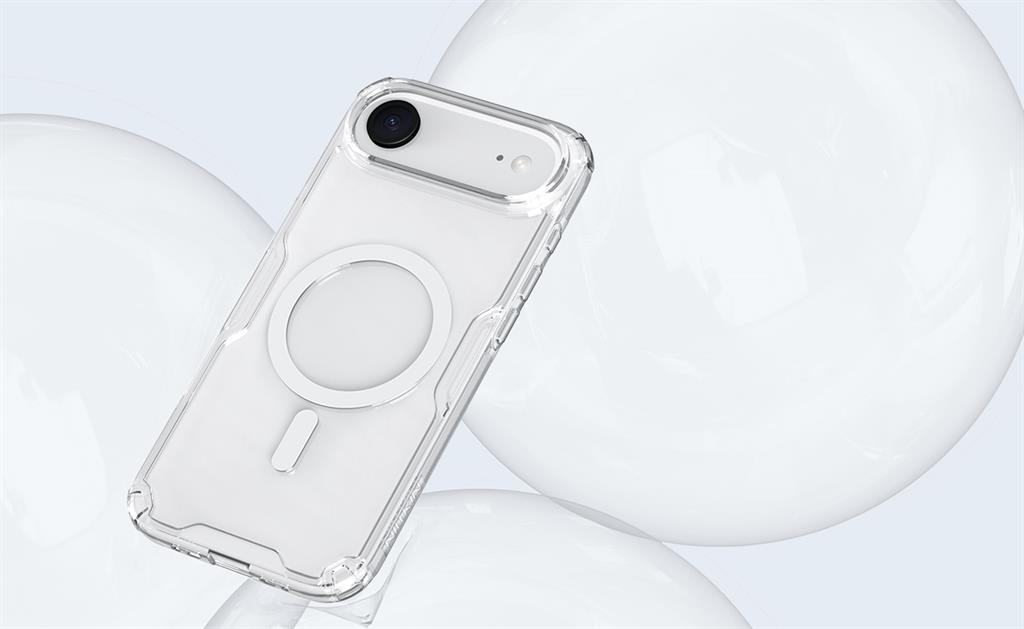 Apple iPhone 17 Air Nillkin Camshield S magsafe hátlap tok (Fekete)