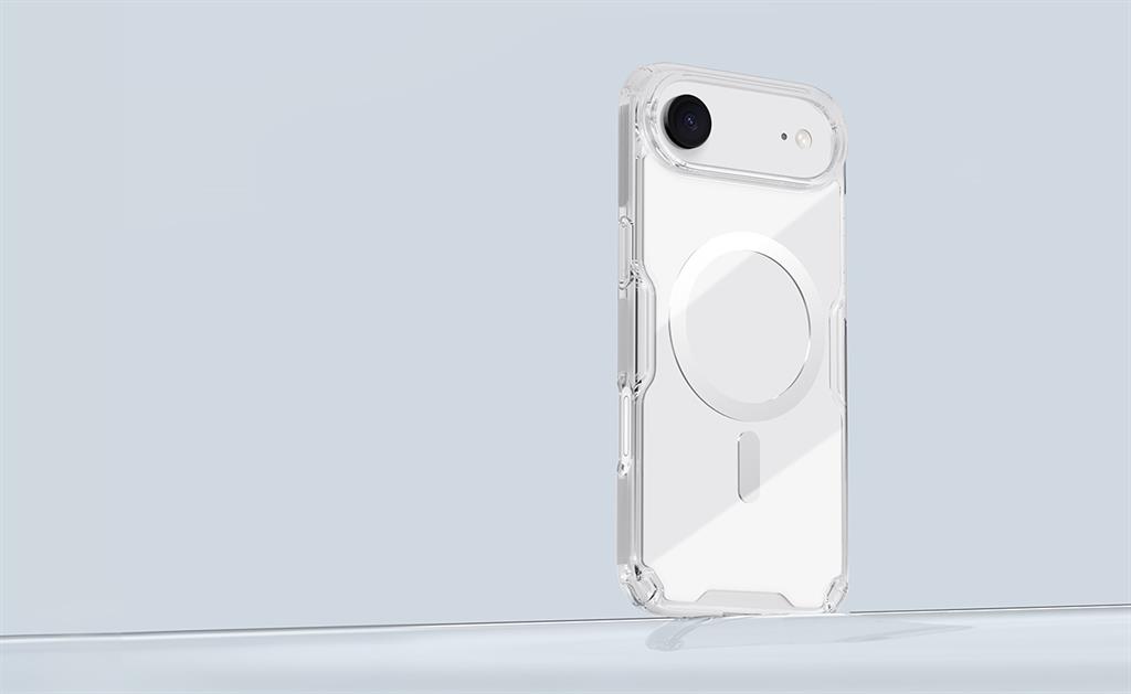 Apple iPhone 17 Air Nillkin Camshield S magsafe hátlap tok (Fekete)