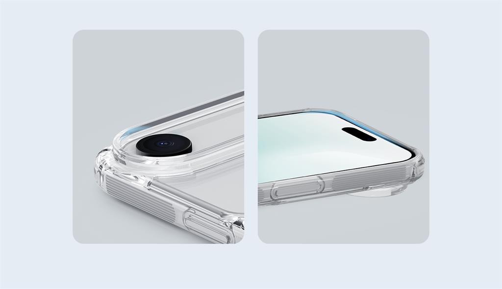 Apple iPhone 17 Air Nillkin nature pro hátlap tok (Fekete)