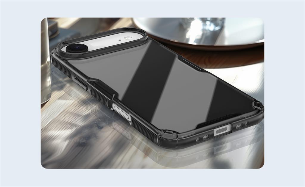 Apple iPhone 17 Air Nillkin nature pro hátlap tok (Fekete)