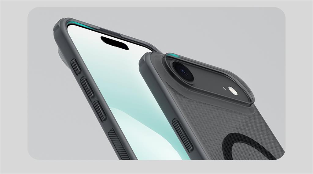 Apple iPhone 17 Air Nillkin nature pro magsafe hátlap tok (Fekete)