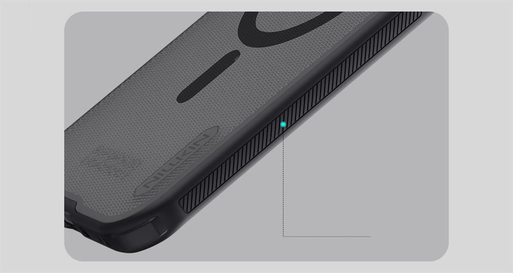 Apple iPhone 17 Air Nillkin nature pro magsafe hátlap tok (Fekete)