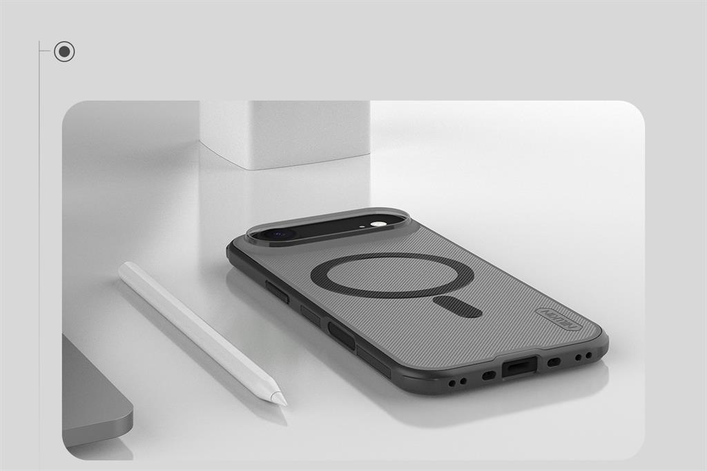 Apple iPhone 17 Air Nillkin nature pro magsafe hátlap tok (Fekete)