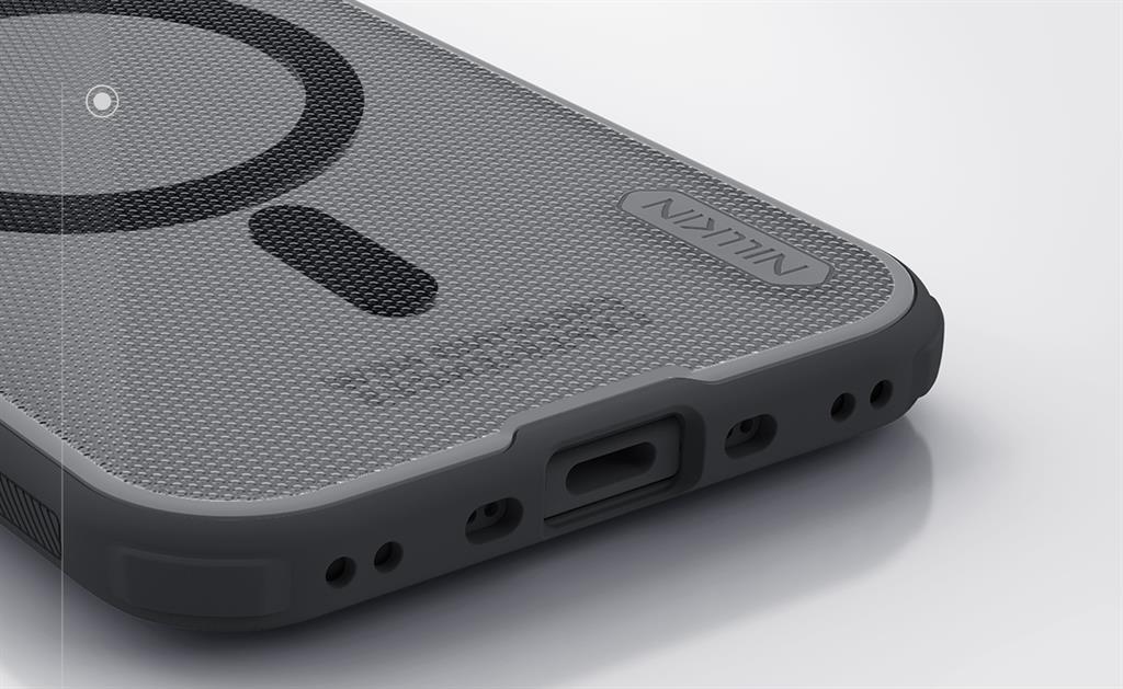 Apple iPhone 17 Air Nillkin nature pro magsafe hátlap tok (Fekete)