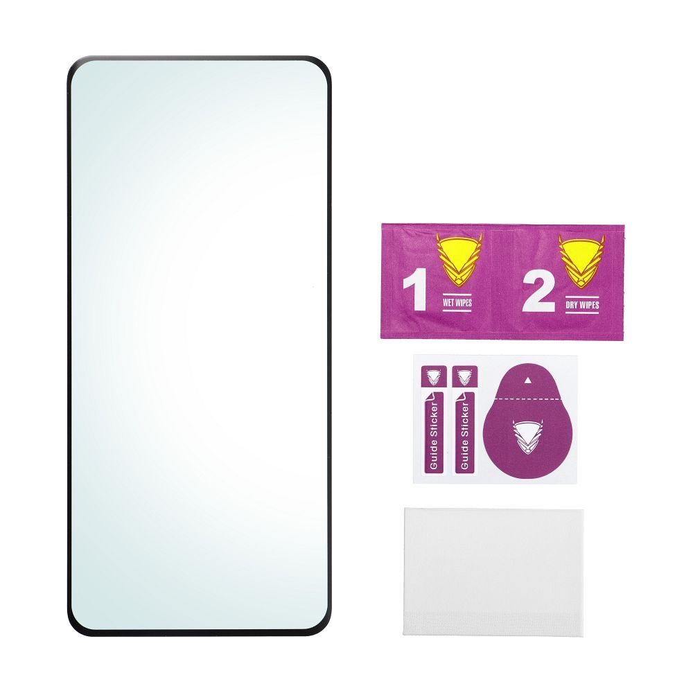 Apple iPhone 17 Air OG Premium üvegefólia (Átlátszó fekete peremmel)