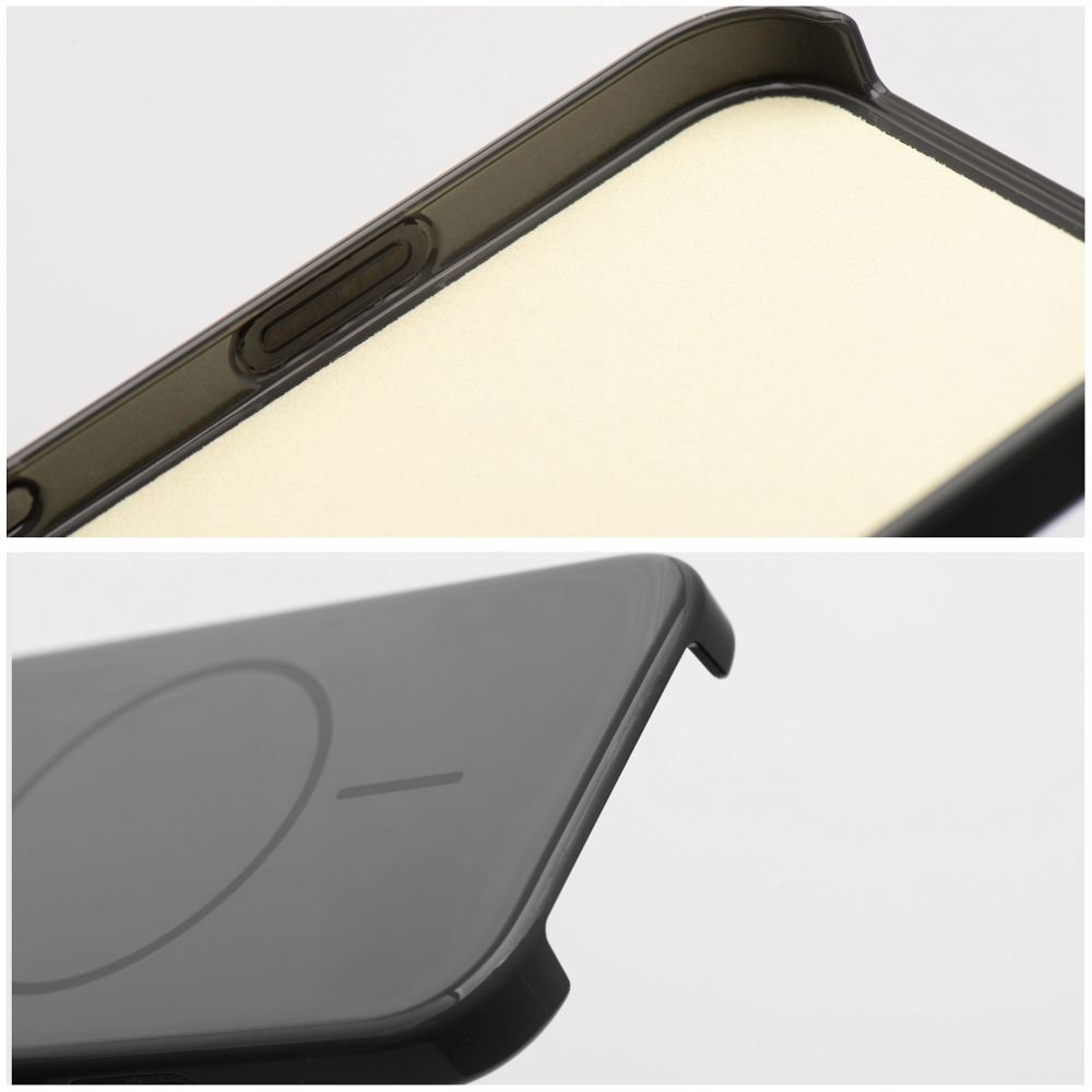 Apple iPhone 17 Air Premium Glossy MagSafe hátlap tok (Fekete)