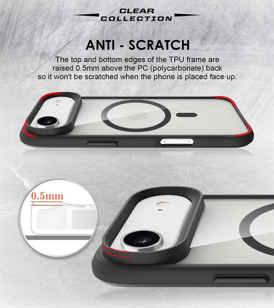 Apple iPhone 17 Air TOKO Taurustar magsafe hátlap tok (Fekete)