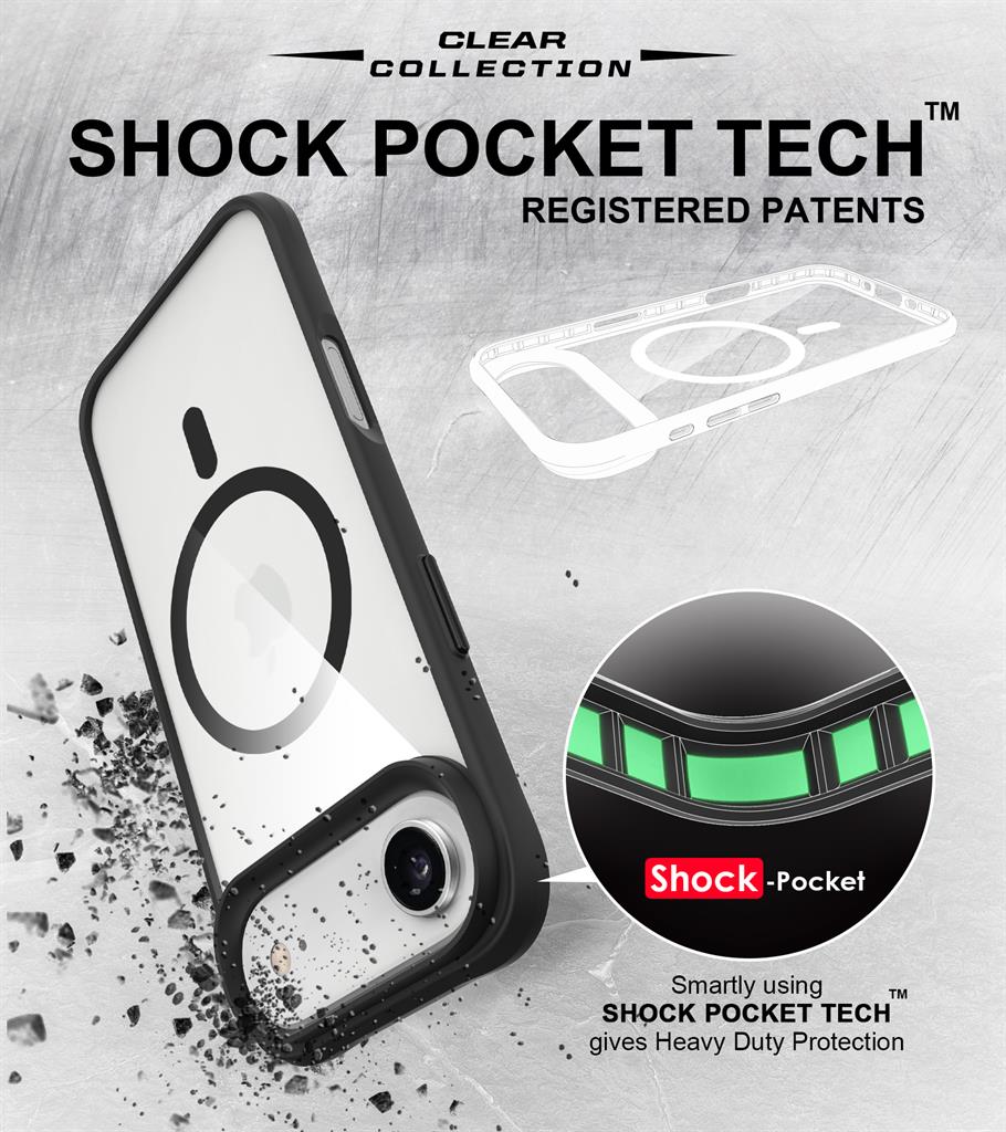 Apple iPhone 17 Air TOKO Taurustar magsafe hátlap tok (Fekete)