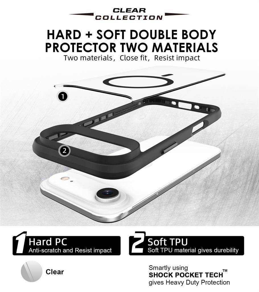 Apple iPhone 17 Air TOKO Taurustar magsafe hátlap tok (Fekete)