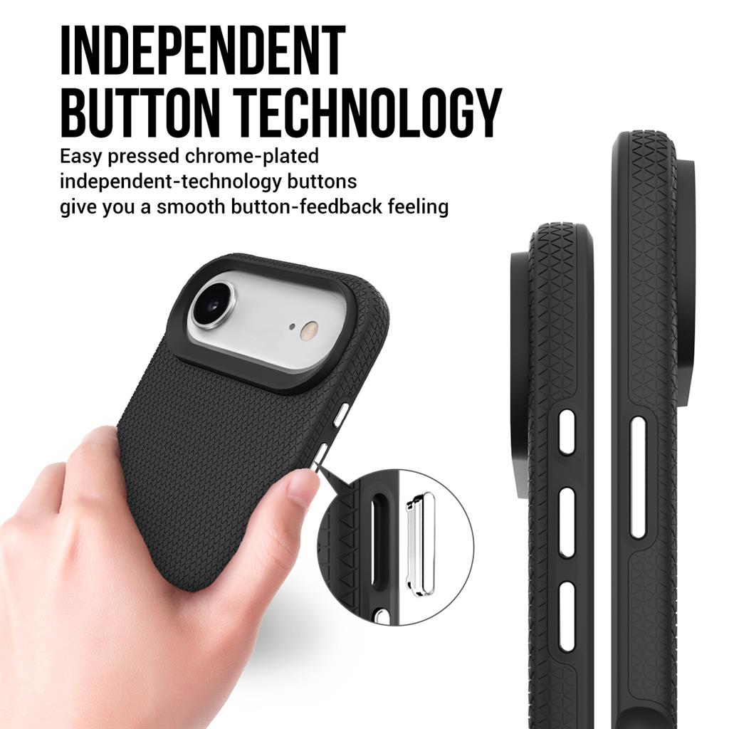 Apple iPhone 17 Air Toko Triangle MagSafe hátlap tok (Fekete)