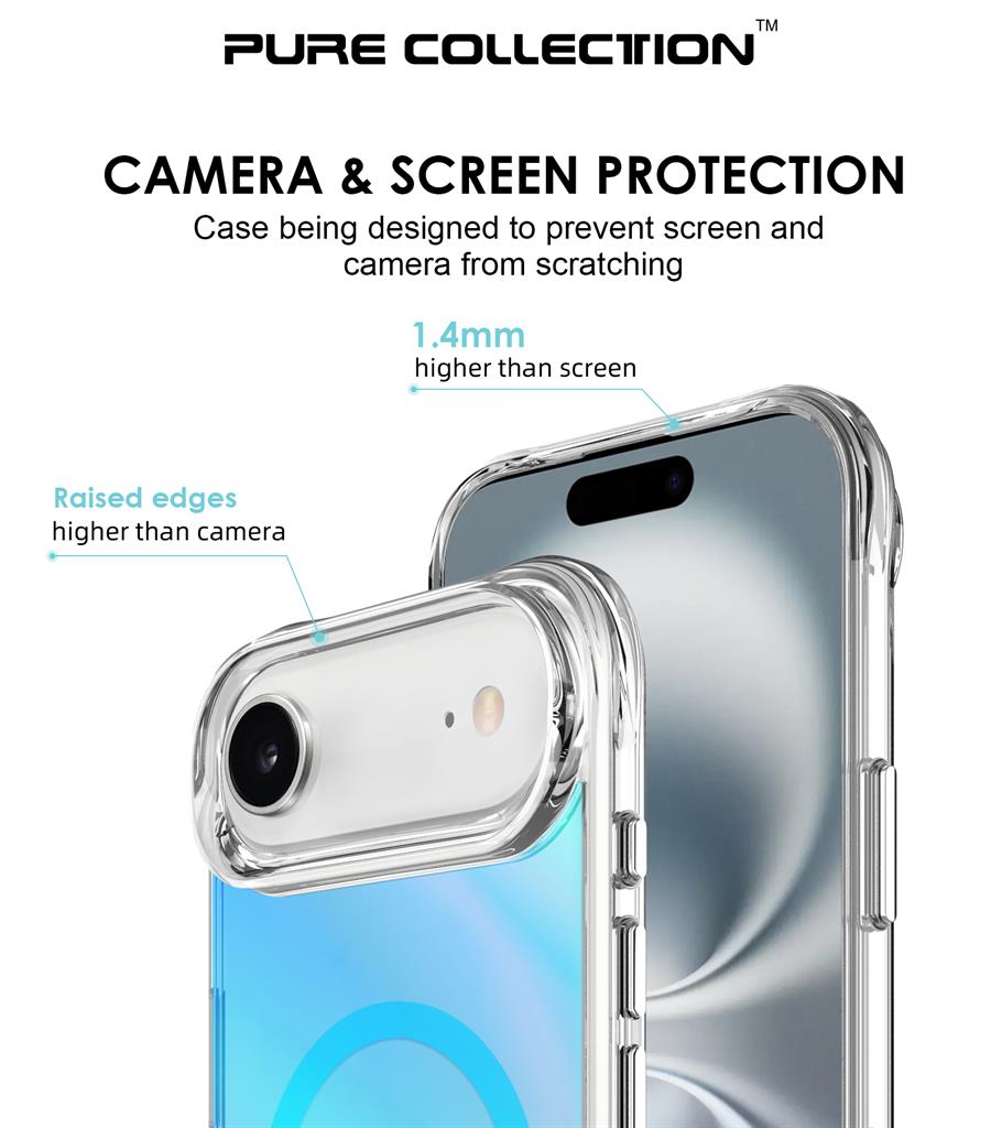 Apple iPhone 17 Air TOKO Triangle magsafe hátlap tok (Kék)