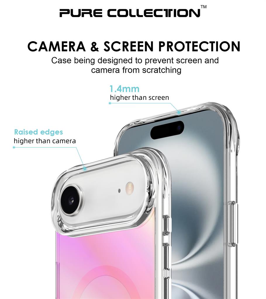 Apple iPhone 17 Air TOKO Triangle magsafe hátlap tok (Rózsaszín)