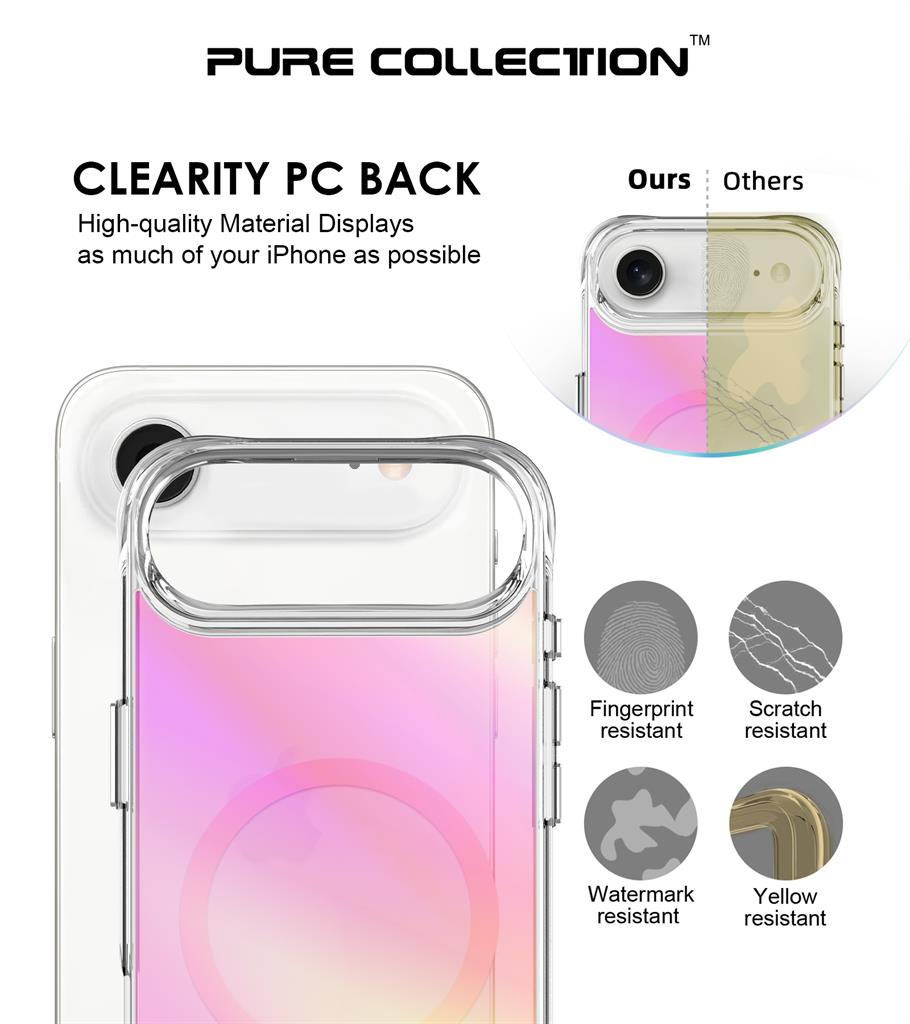 Apple iPhone 17 Air TOKO Triangle magsafe hátlap tok (Rózsaszín)