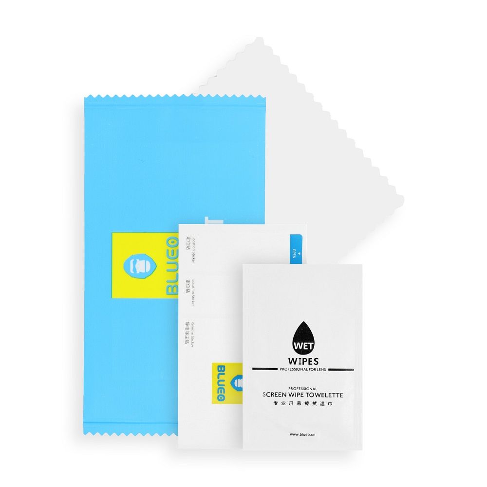 Apple iPhone 17 BLUEO Ultra clear tükröződésmentes prémium üvegfólia (Átlátszó fekete peremmel)