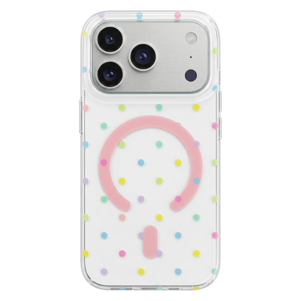 Apple iPhone 17 Bubble Dots MagSafe hátlap tok (Fehér)