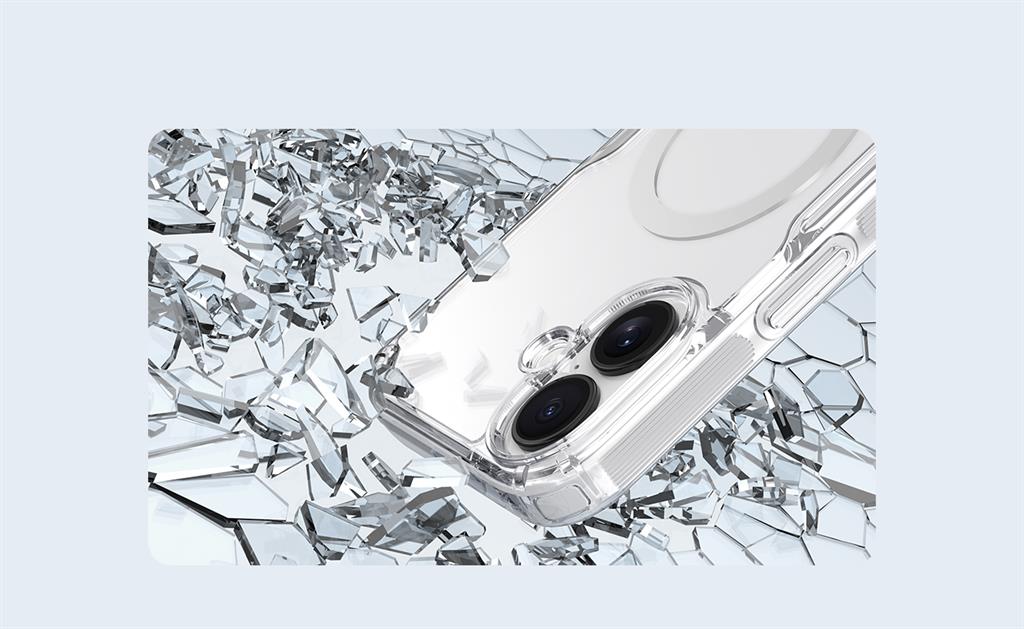 Apple iPhone 17 Nillkin Camshield S magsafe hátlap tok (Fehér)