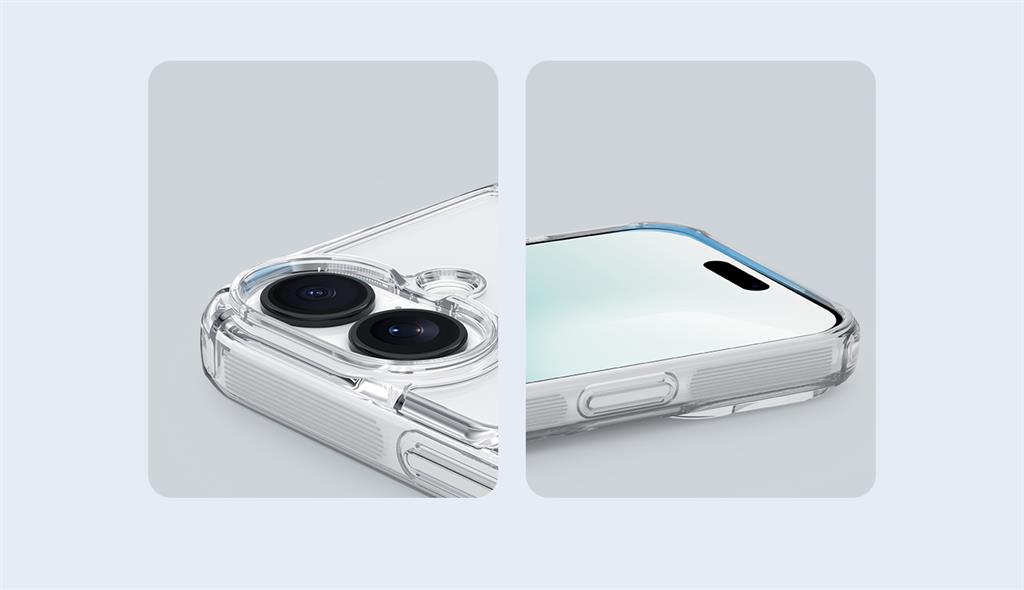 Apple iPhone 17 Nillkin Camshield S magsafe hátlap tok (Fehér)