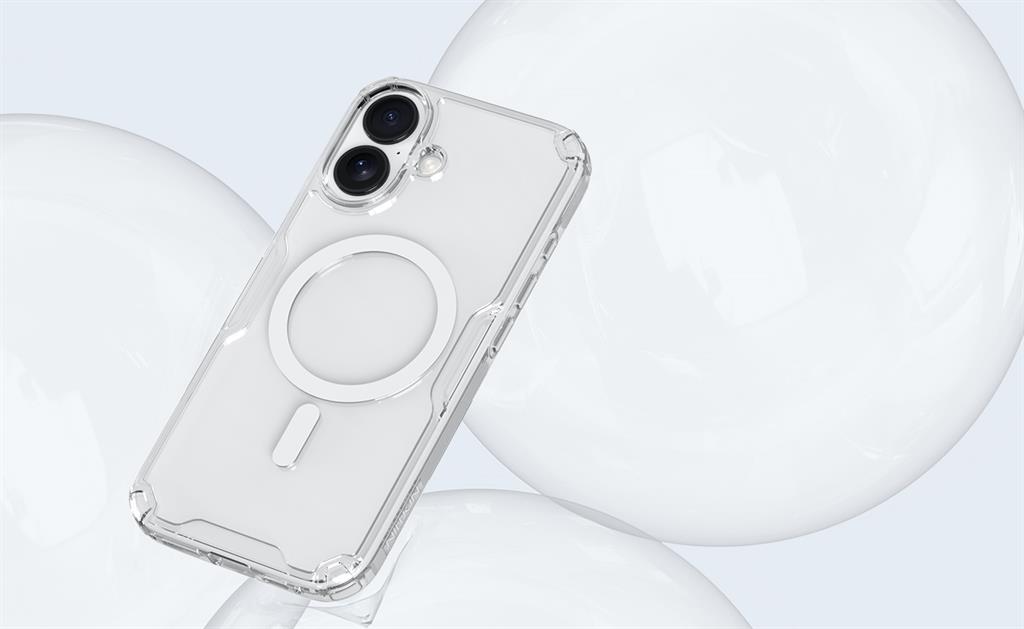 Apple iPhone 17 Nillkin Camshield S magsafe hátlap tok (Fehér)