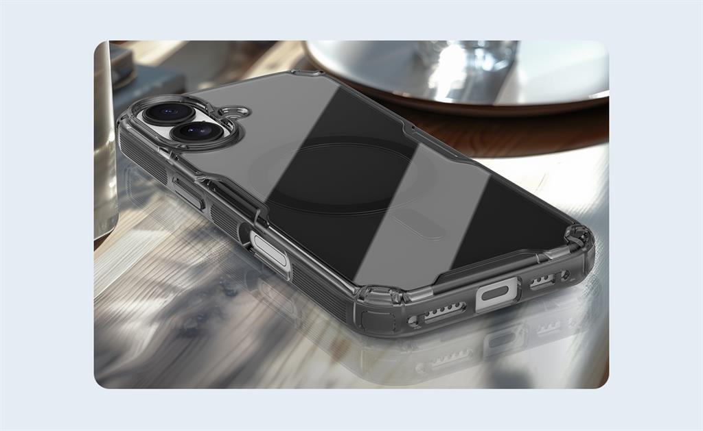 Apple iPhone 17 Nillkin Camshield S magsafe hátlap tok (Fehér)