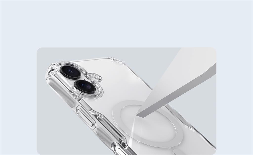 Apple iPhone 17 Nillkin Camshield S magsafe hátlap tok (Fekete)