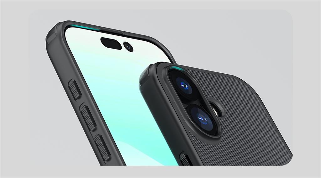 Apple iPhone 17 Nillkin Lenswing magsafe hátlap tok (Fekete)