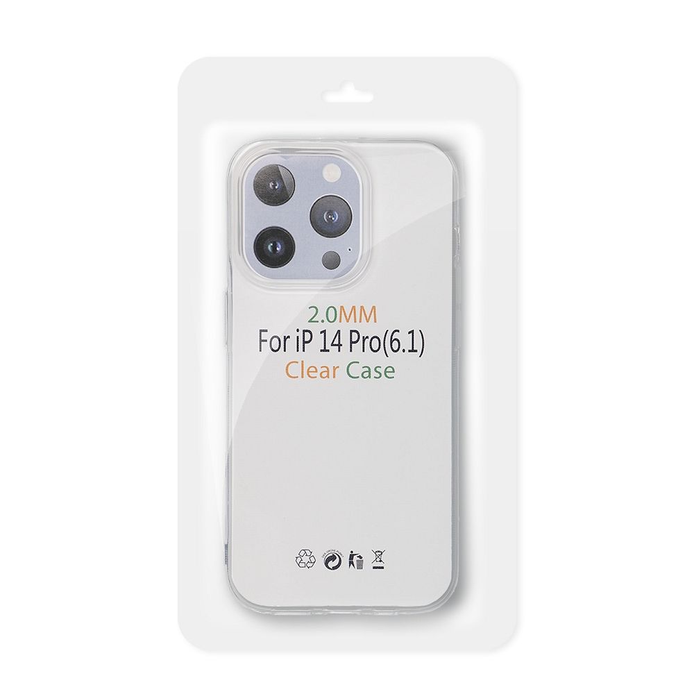 Apple iPhone 17 Pro 2 mm vékony szilikon MagSafe hátlap tok (Átlátszó)