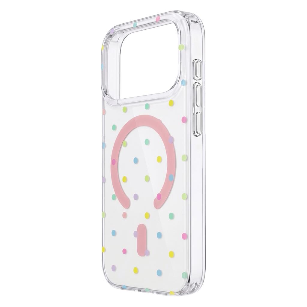 Apple iPhone 17 Pro Max / Apple iPhone 18 Pro Max Bubble Dots MagSafe hátlap tok (Fehér)